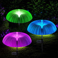 Solar Fiber Optic Jellyfish LED Lawn Light – 7-Color Garden Solar Garden Light HIP Single style 1pcs