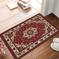 Luxury Burgundy Persian Area Rug – Medallion Floor Mat Persian Area Rug HIP 1 50x80cm-Felt