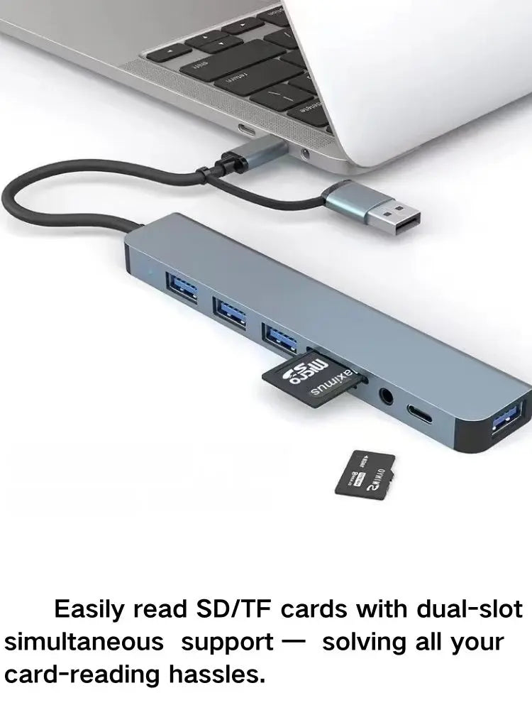 3-in-1 USB-C Hub:type-c 3in 1 PD100W+HDMI(4K/30Hz)+USB3.0 HIP