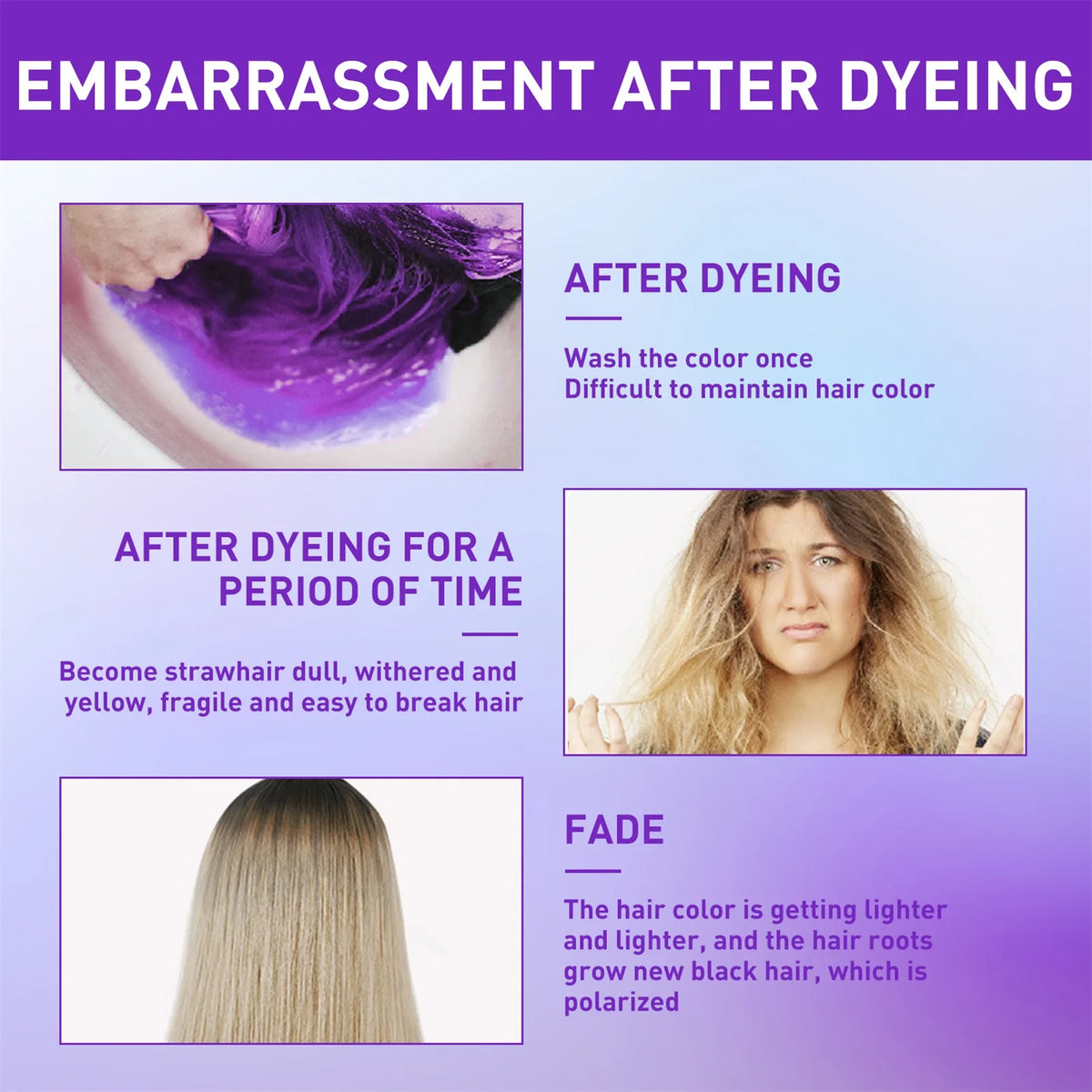 Color Fixing Shampoo Fading Yellow Shampoo After Bleaching Grey Hair Care Lock Color Fixing Shampoo Care Lock Color HIP