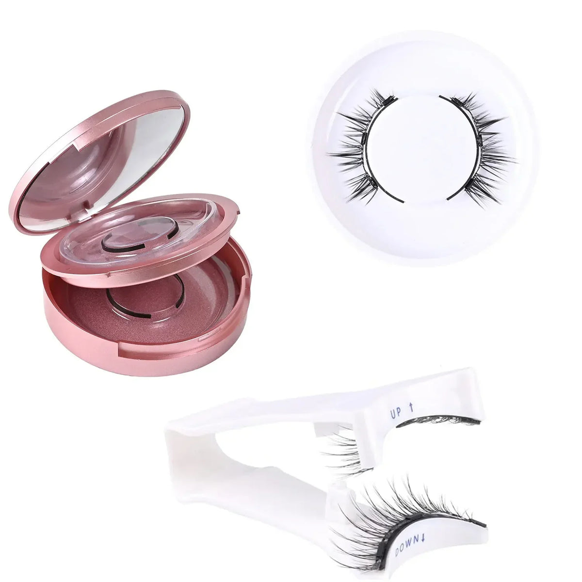2 Pairs Magnetic Eyelashes - No Glue Needed, Natural 3D Effect, Waterproof & Reusable False Lashes (Easy Application) HIP 2pcs-cyTYH-CXJJM1