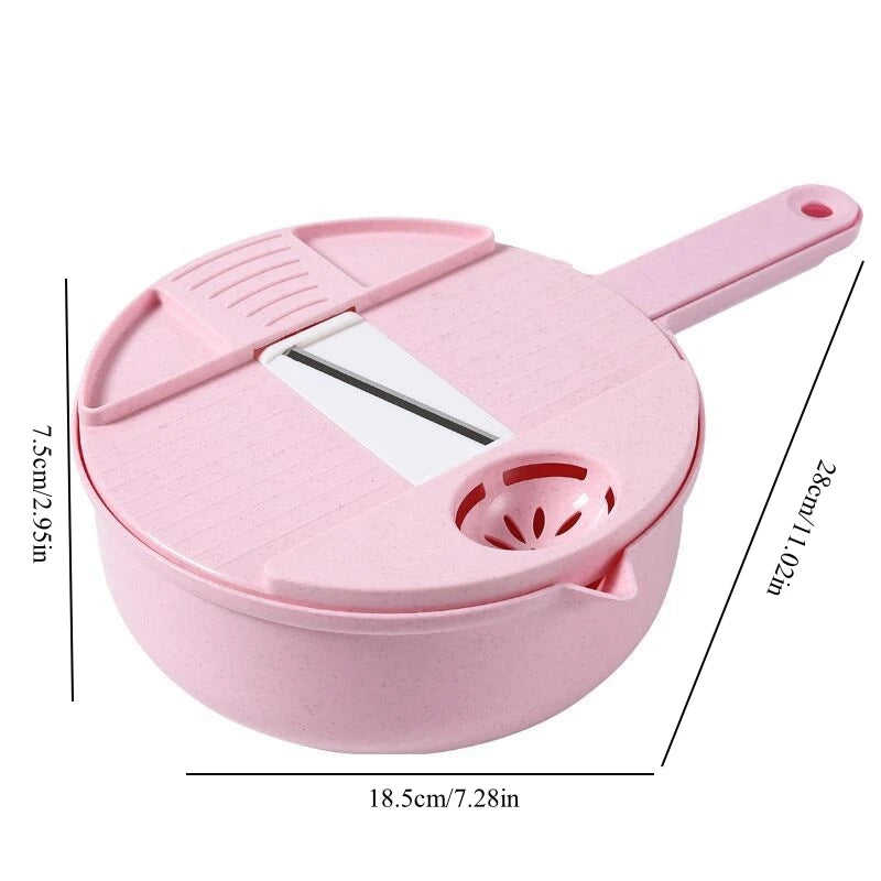 Multifunctional Vegetable Chopper & Manual Shredder | 3 Colors Vegetable Chopper Grater HIP