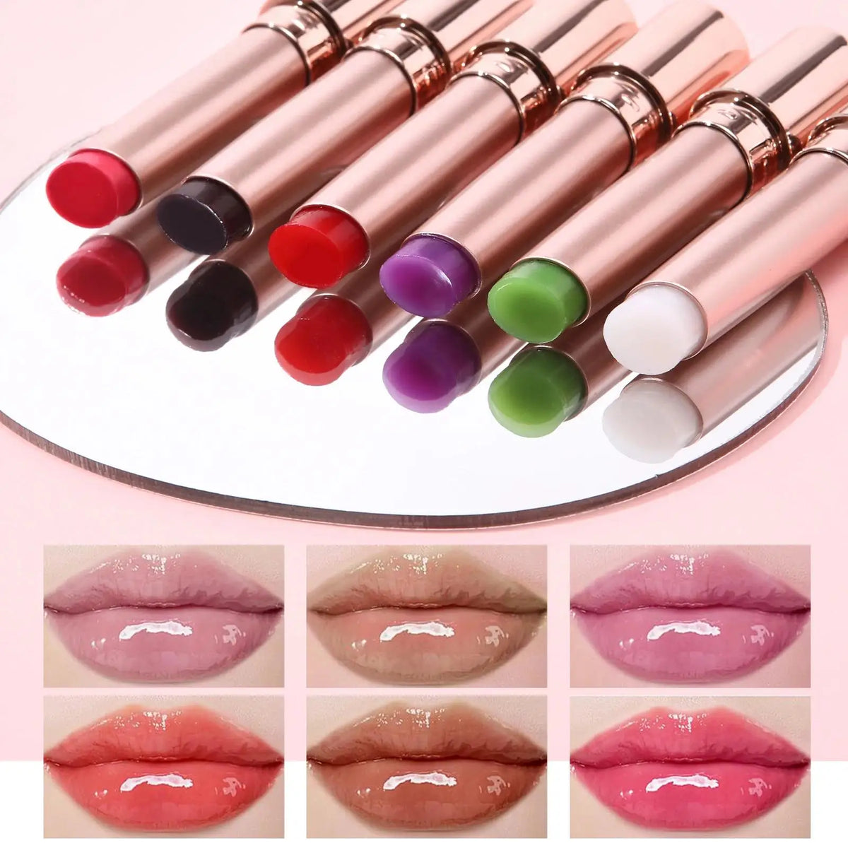 Hyaluronic Acid Lip Balm & Overnight Sleeping Mask | 6 Colors Lip Balm & Mask HIP