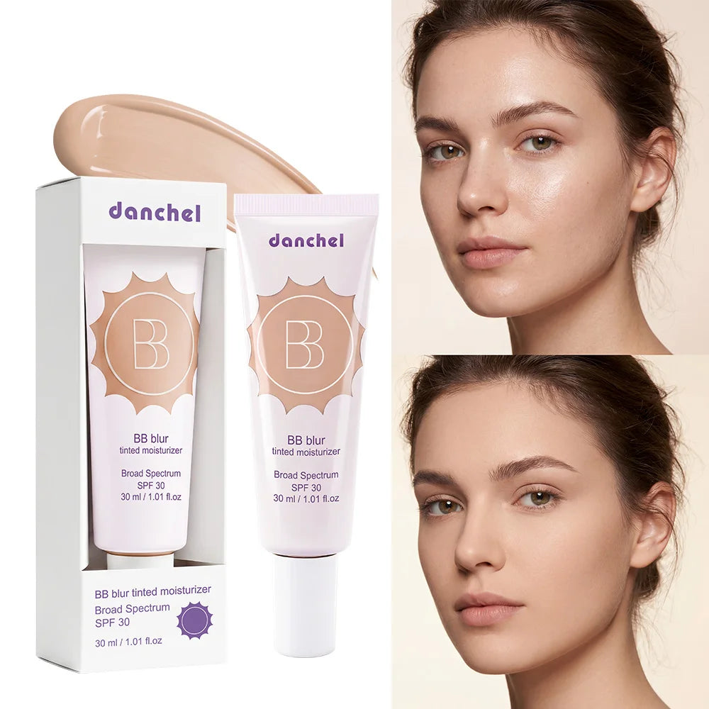 SPF30 BB Blur Tinted Moisturizer Medium Coverage Even Skin Tone Lightweight Sun Protection Face Makeup HIP