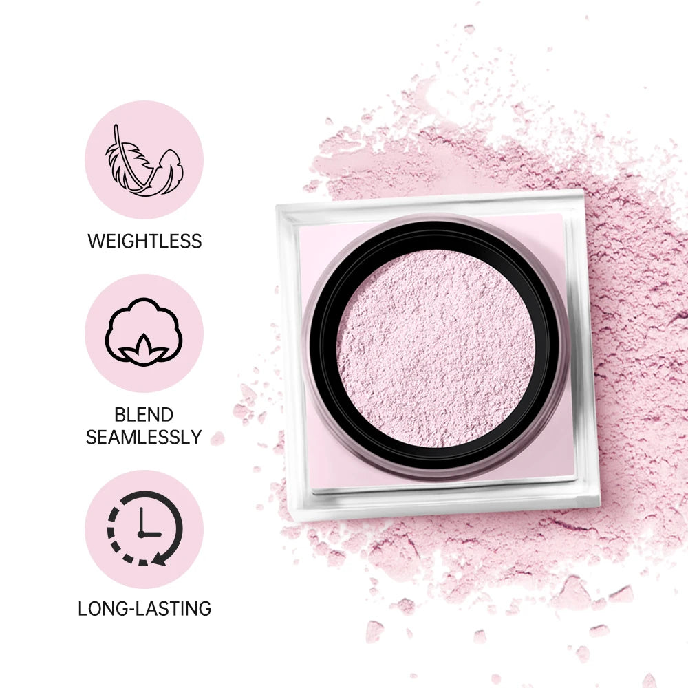 Loose Baking and Setting Powder Cosmetics Long Lasting Oil Control Natural Face Matte Waterproof BrighTening Loose Powder HIP