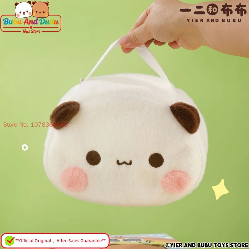 Panda Bubu & Dudu Plush Cosmetic Bag – Travel Makeup Organizer Plush Cosmetic Bag HIP