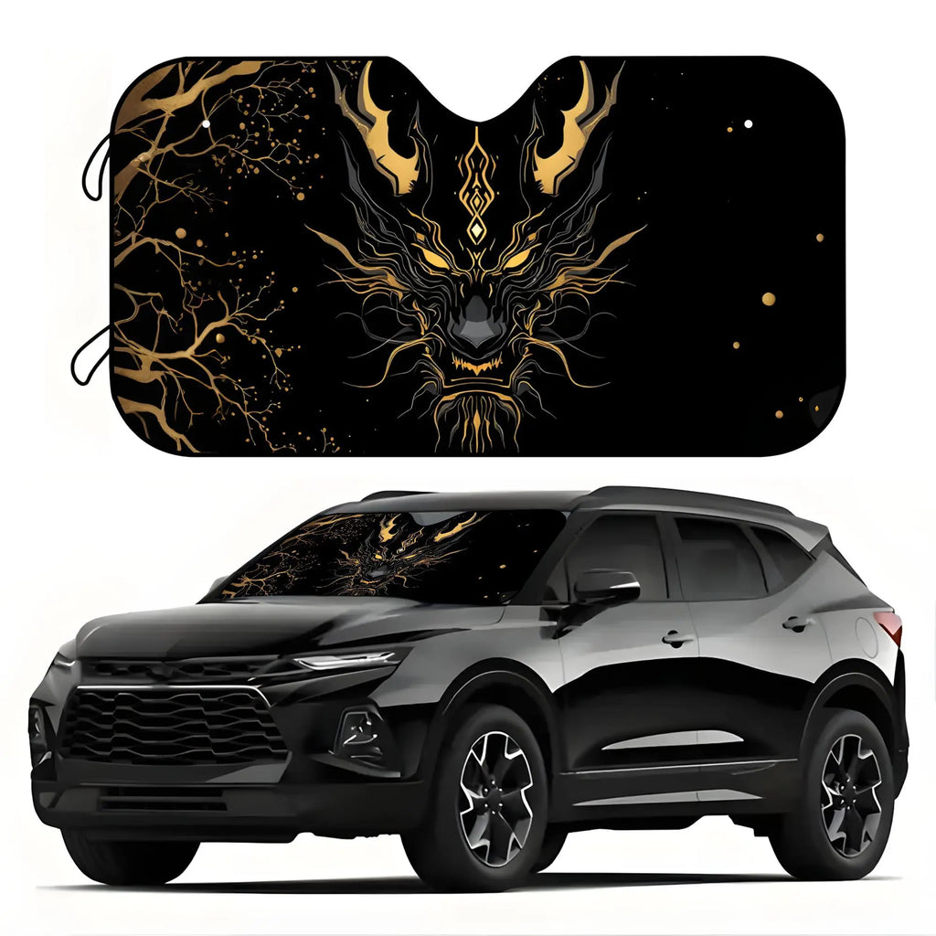 Evil Dragon Car Windshield Sunshade – UV & Glare Protection Car Windshield Sunshade HIP