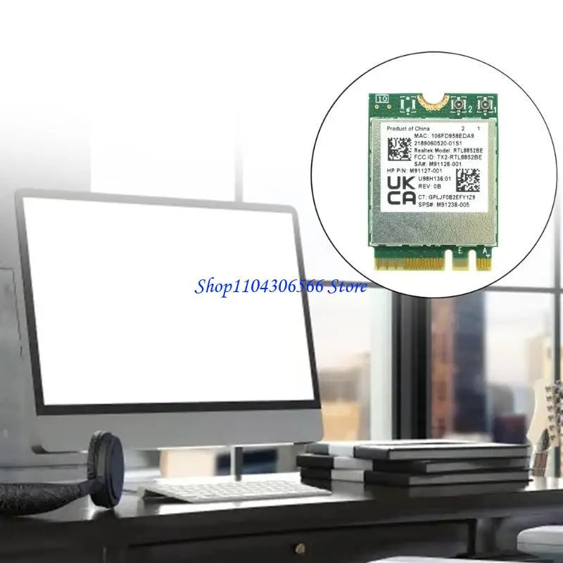 RTL8852BE AX1800 Dual-Band WiFi 6 + Bluetooth 5.2 M.2 Card WiFi Network Card HIP