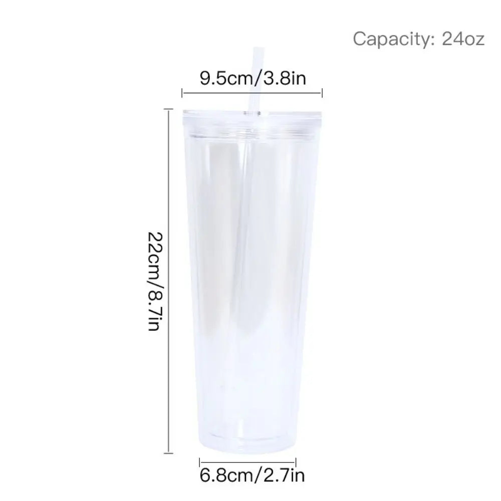 24oz DIY Snow Globe Tumbler – Clear Acrylic Glitter Cup | HIP DIY Glitter Tumbler HIP
