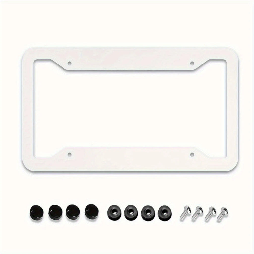 Christmas Aluminum License Plate Frame Set – Weather-Resistant License Plate Frame HIP