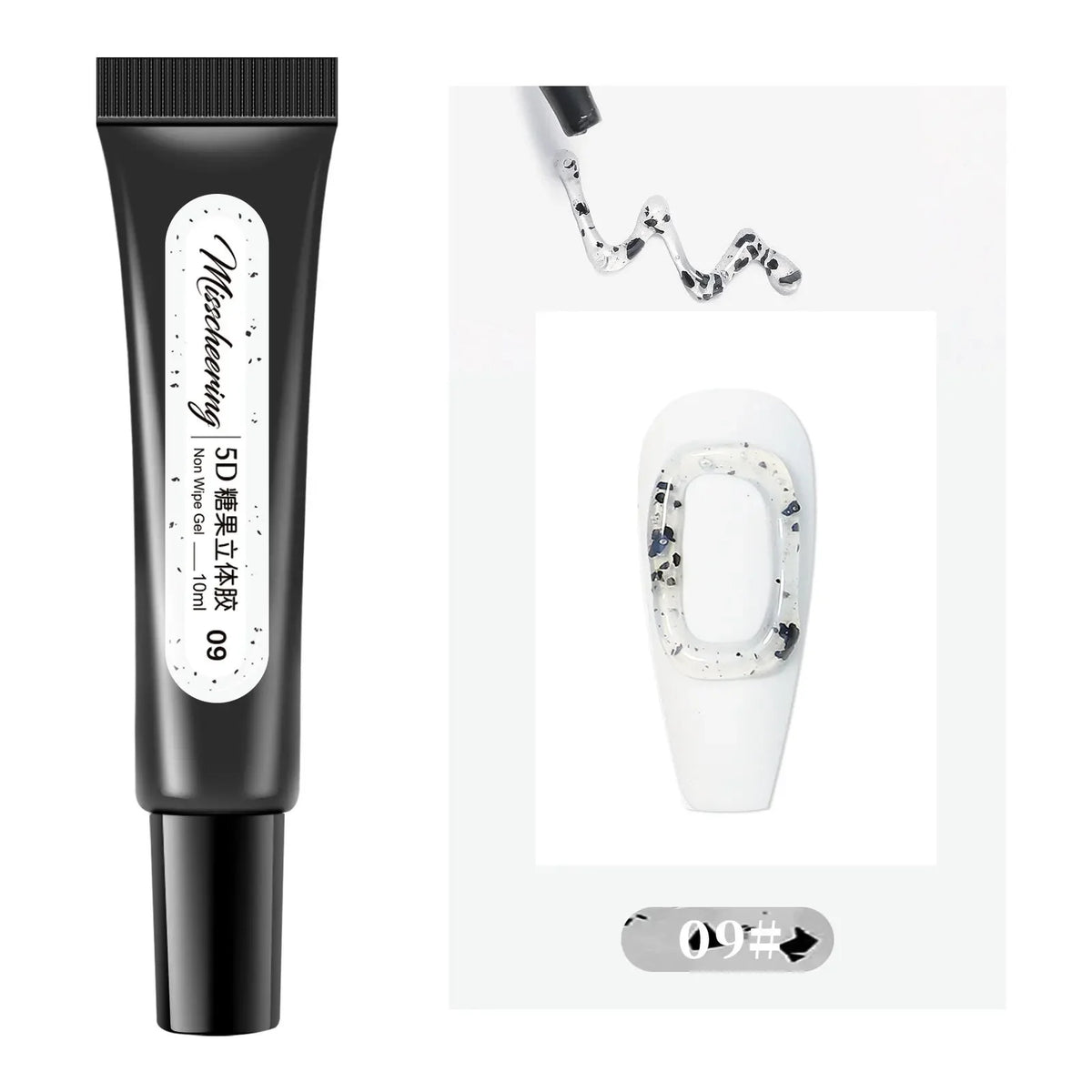 3D Pudding Gel 12ml Tube Emboss Korean Style Nail Design Painting Full Coverage Super Texture Gel Pigmented Paint Liner Gel HIP 09 10ml
