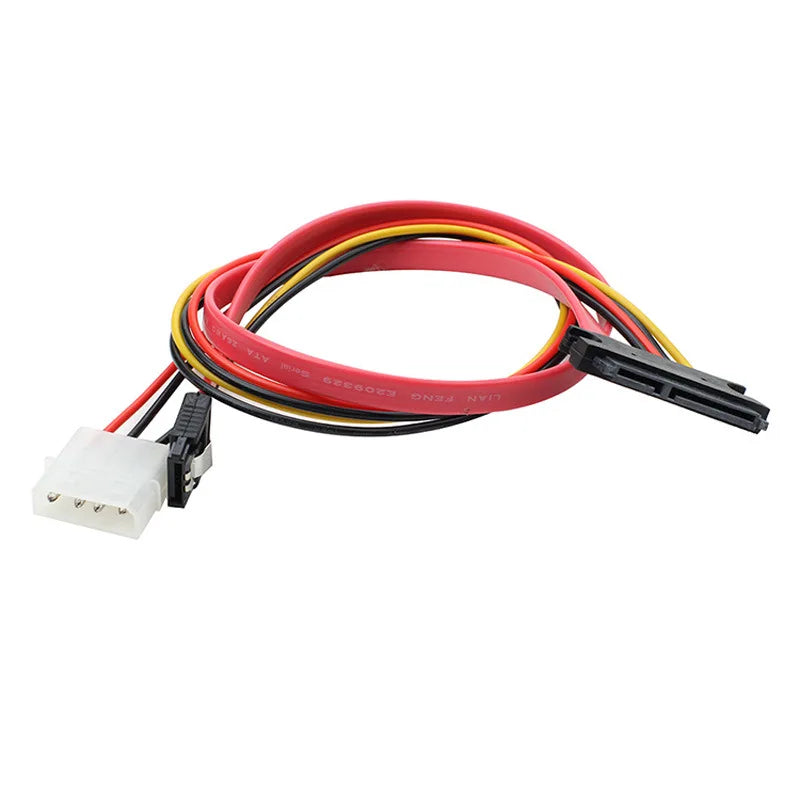 OULLX SATA 7+15 Pin Combo Data & Power Cable 30cm/50cm SATA Combo Cable HIP