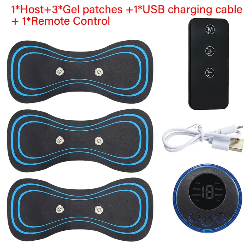 CAMMUO EMS Neck & Body Massager – 8 Modes, 19 Levels EMS Body Massager HIP B Remote Control