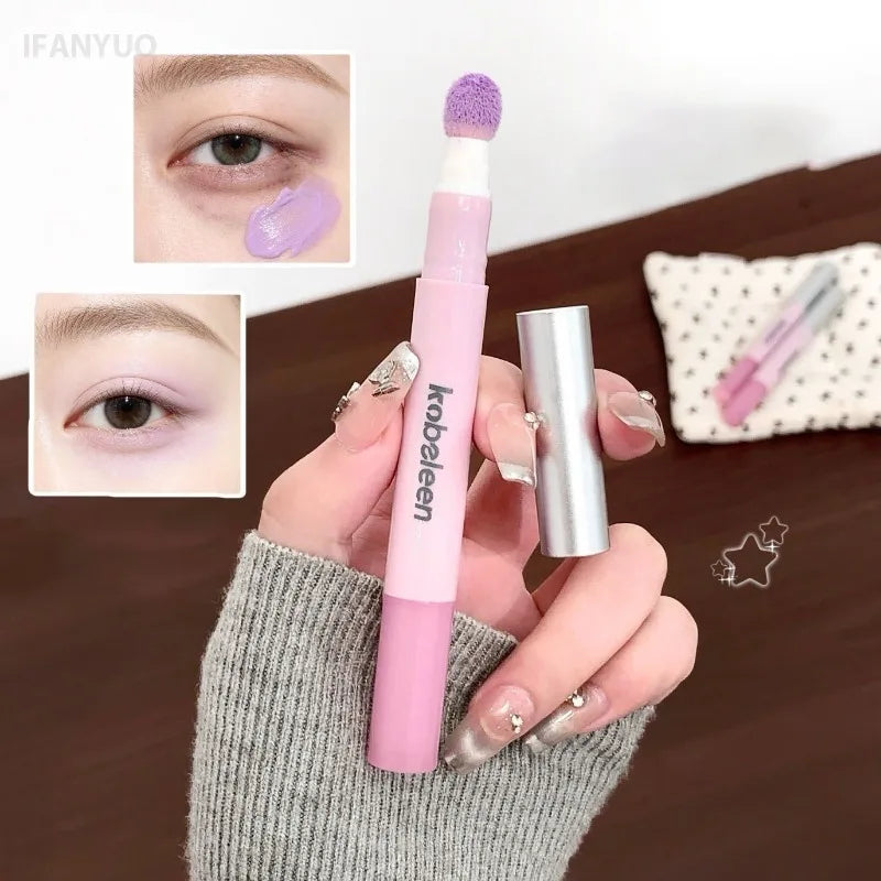 Purple Liquid Concealer Pencil Color Corrector Cover Dark Circles Freckles Brighten Skin Long‑wear Natural Face Makeup Cosmetic HIP