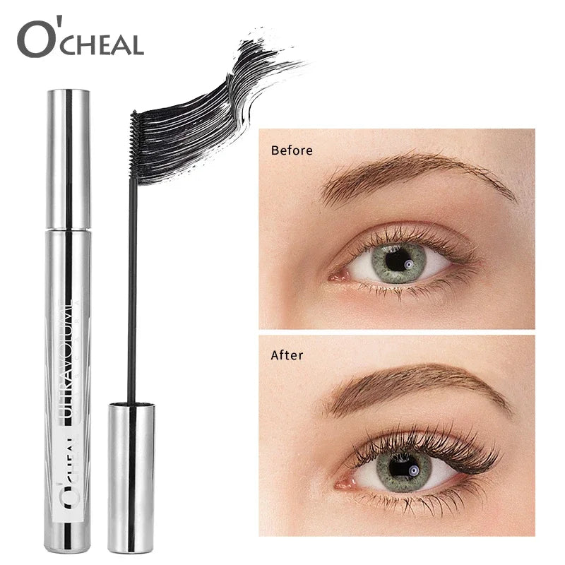 OCHEAL Waterproof Mascara – 2mm Micro Brush, Curl & Volume Waterproof Mascara HIP
