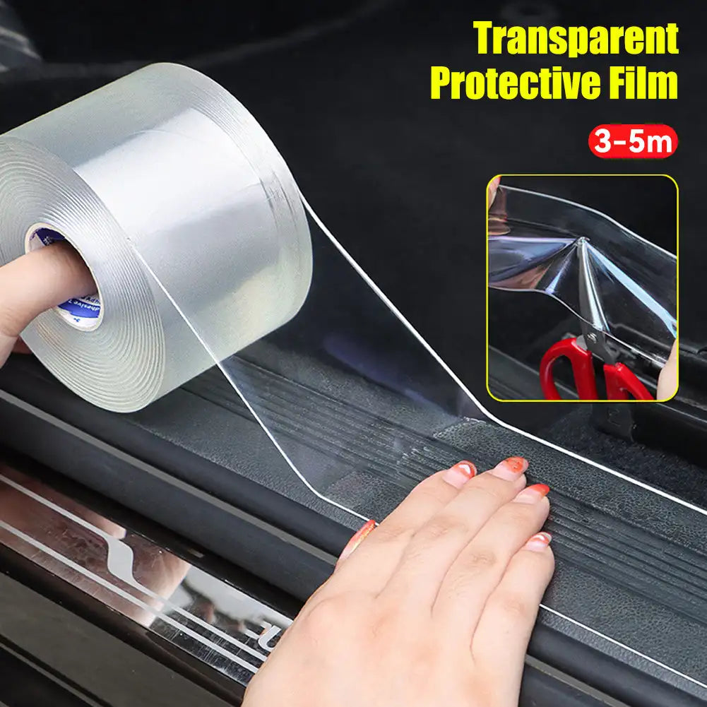 3M 5M Bike Frame Protection Stickers Nano Tape Auto Bumper Car Door Edge Guards Strips Clear Wear Surface Tapes DIY Film Tool HIP