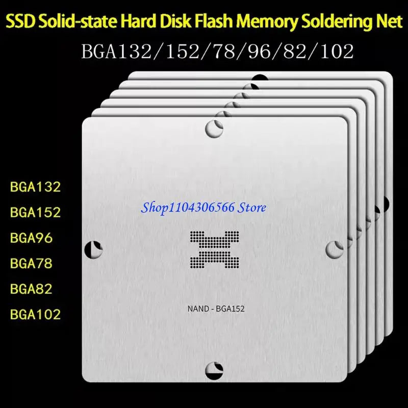 DDR5 BGA Reballing Stencil – BGA78 82 96 102 132 152 Template Reballing Stencil HIP