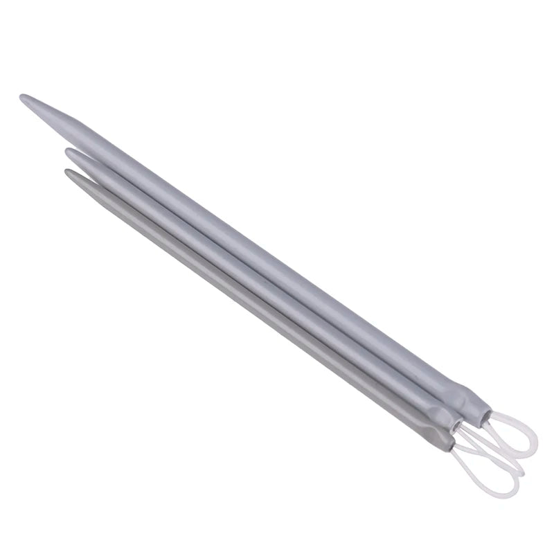 Big Eye Aluminum Knitting Needles – 3-Piece Yarn Sewing Set Knitting Needle Set HIP
