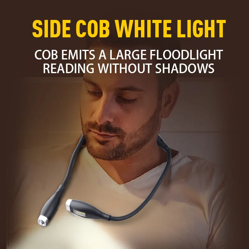 ESMARTER USB Rechargeable LED Neck Reading Light – Hands-Free Wearable Neck Lamp HIP