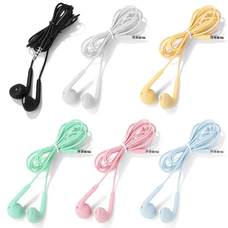 SEamopar 3.5mm In-Ear Wired Earphones with Mic & Volume Control Wired In-Ear Earphones HIP