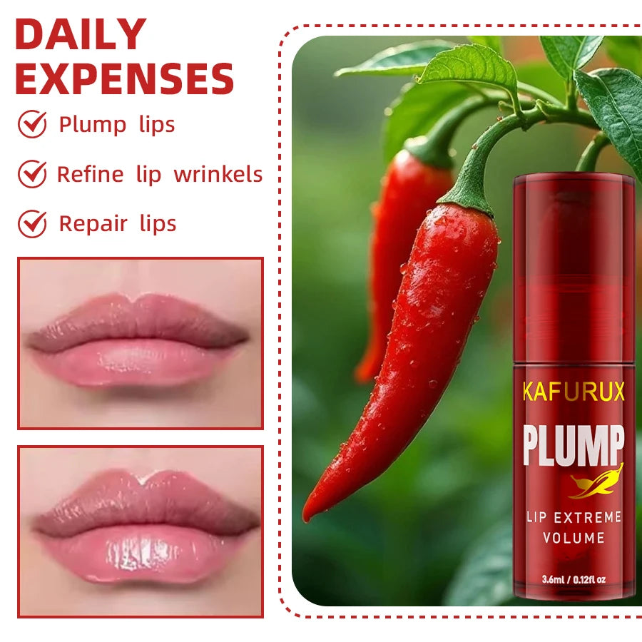 1/2PCS Lip Plump Long Lasting Lip Oil Moisturizing Lip Gloss Serum Instant Volumising Essence Oil Repair Lip Fine Lines Increase HIP