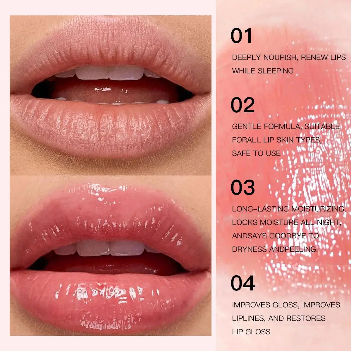 USHAS Korean Lip Sleeping Mask – Overnight Hydrating Balm Lip Sleeping Mask HIP