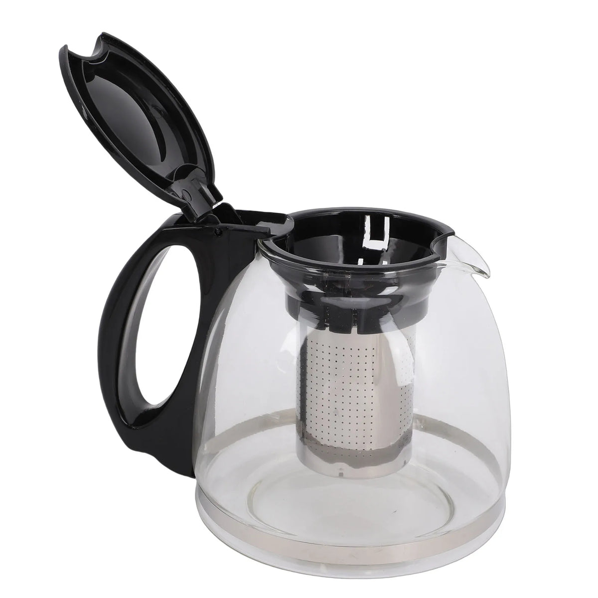 Electric Turkish Tea Maker 2000W Borosilicate Glass Tea Kettle Stainless Steel Infuser 2L Kettle 0.8L Teapot Capacity HIP