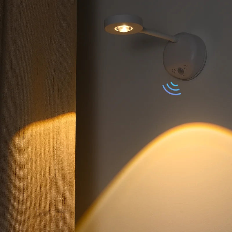 Wireless Motion Sensor LED Night Light USB Rechargeable Wall Lamp Motion Sensor Night Light HIP