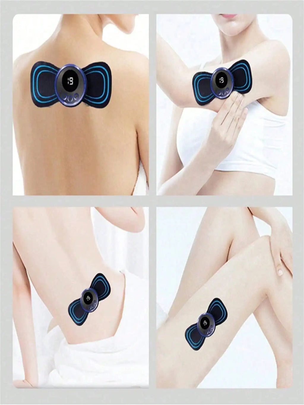 EMS Neck & Back Massager – 8 Mode LCD Pulse Stimulator EMS Neck Massager HIP