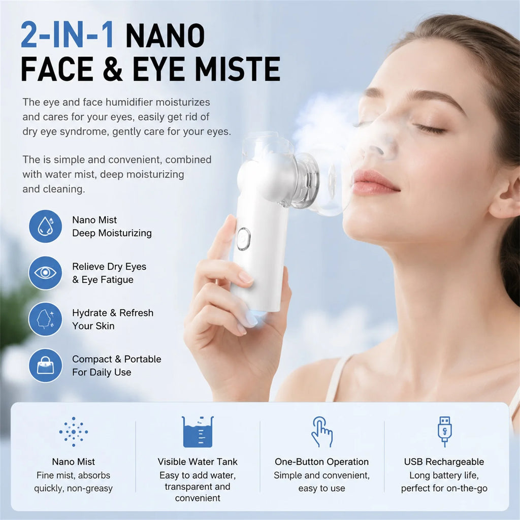 Portable Eye Steam Sprayer – Face & Eye Mist Humidifier Eye Steam Sprayer HIP