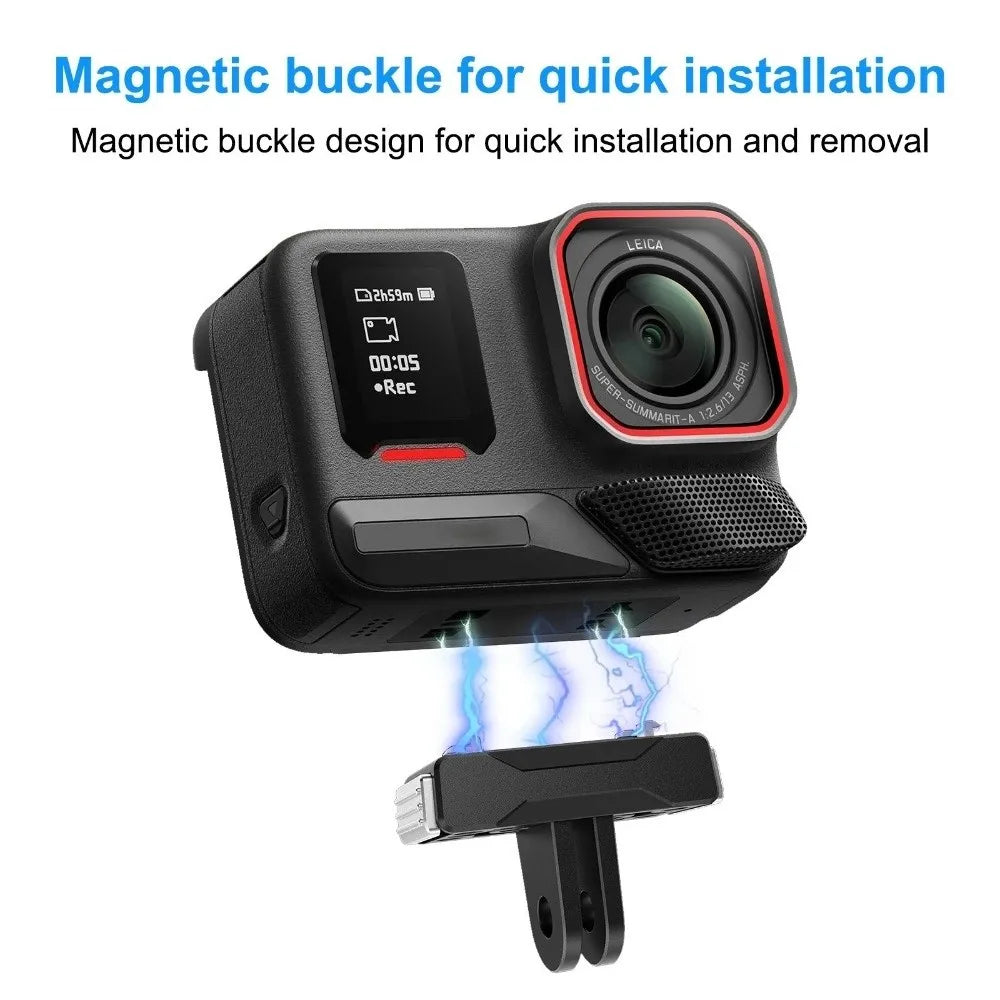 Magnetic Quick Release Mount for Insta360 X5 Ace Pro | HIP Camera Mount Adapter HIP