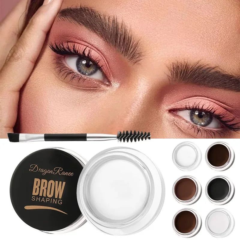 6-Color Eyebrow Styling Cream Wax Gel – Waterproof & Long-Lasting Eyebrow Styling Wax HIP