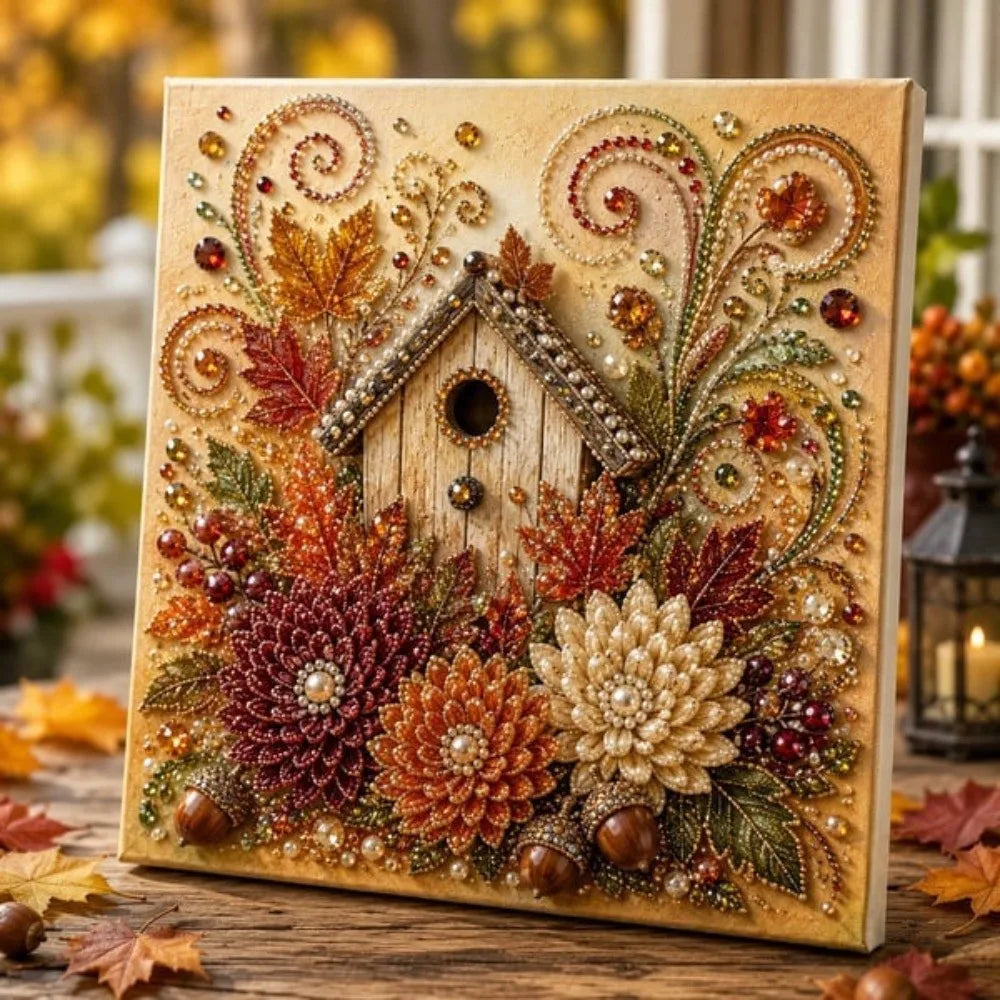 Autumn Pearl Painting Kit – DIY Squirrel & Fox Diamond Art DIY Pearl Painting Kit HIP