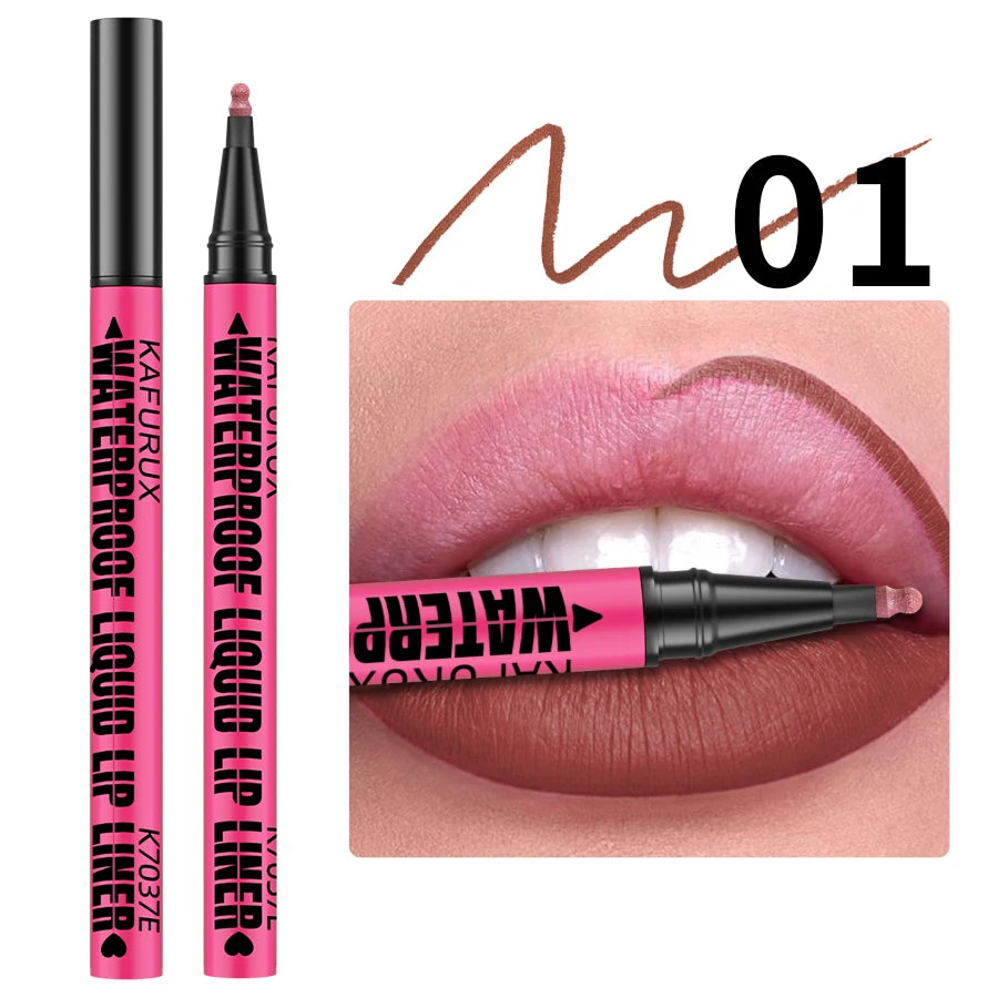 1PC Liquid Matte12-Color Lipliner Pencil Waterproof Plumping Stain Lipstick Natural Lip Liner Outline Lips Contour Makeup HIP