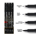 4-Piece Calligraphy Brush Pen Set – Felt Tip Black Markers Calligraphy Brush Pen Set HIP A
