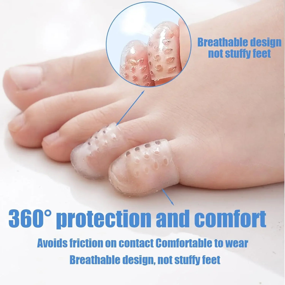 Silicone Gel Toe Protector Tubes – Blister & Friction Guard Toe Protector Tubes HIP