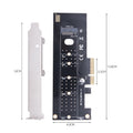 M.2 NVMe to PCIe x4 x8 x16 Adapter Card | OULLX PCIe SSD Adapter HIP Black
