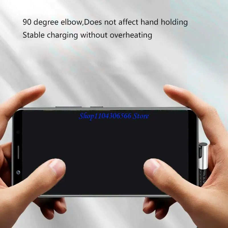 90° Elbow USB to USB-C Cable – 6A Fast Charge & 480Mbps USB-C Charging Cable HIP