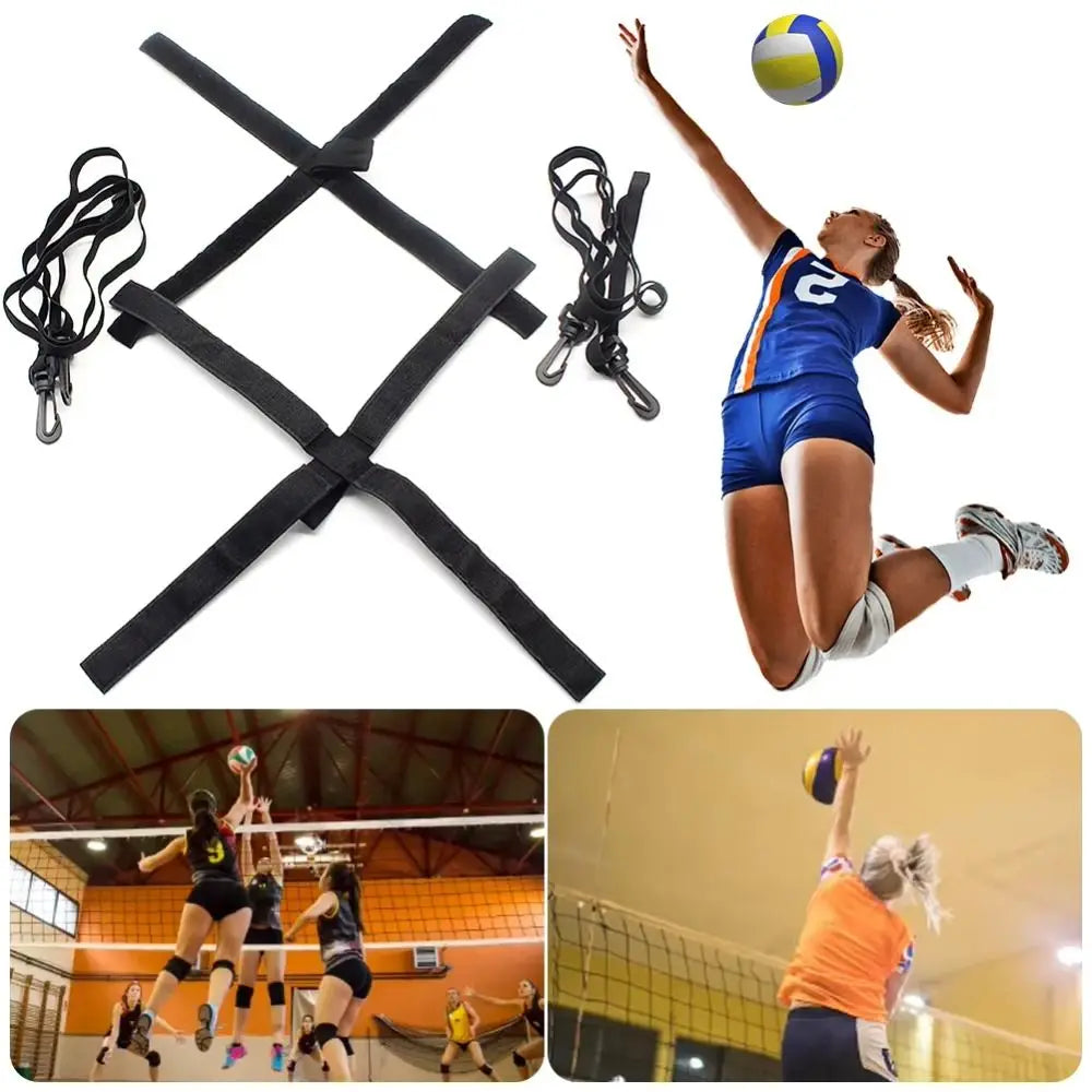 Elastic Volleyball Spike Trainer – Solo Serve Training Chain Volleyball Training Aid HIP
