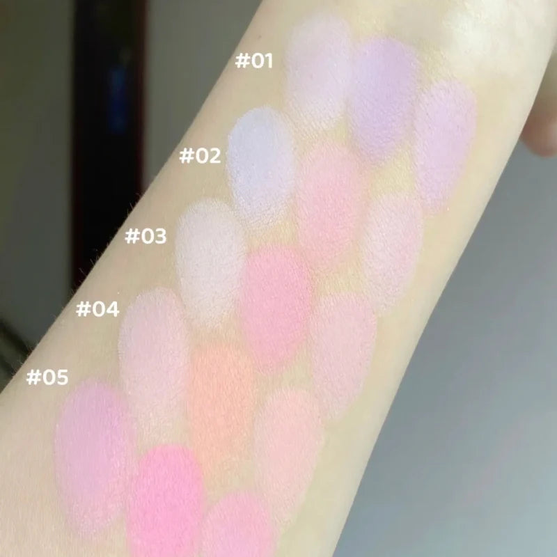 Flower Knows Tri-Color Gradient Matte Blush Powder – 5g Gradient Matte Blush HIP