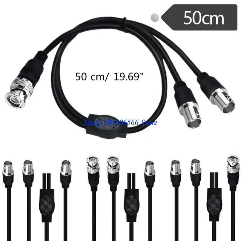 BNC Y-Splitter Coaxial Cable 1 to 2 – Male & Female Options Coaxial Splitter Cable HIP