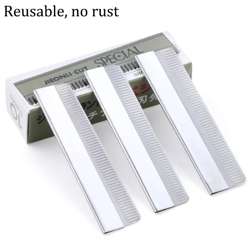 Stainless Steel Eyebrow Trimmer & Face Razor – 10/80 Pcs Eyebrow Trimmer Razor HIP