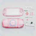 Transparent Crystal Shell Replacement Kit for PSP 3000 (03 Ver) Console Replacement Shell HIP Pink