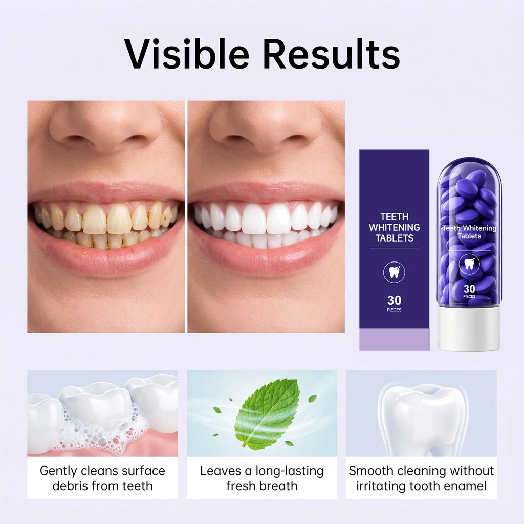 Purple Toothpaste Tablets & Mint Mouthwash Sachet Travel Kit Travel Oral Care Kit HIP