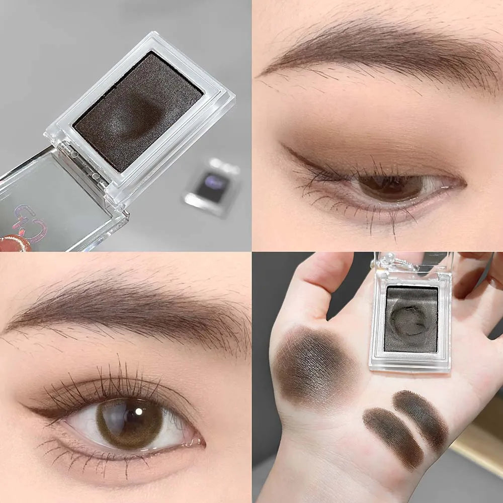 2 in 1 Potato Mud Eyeliner Eyebrow Gel Cream Waterproof Long-lasting Matte Dark Red Brown Easy Wear No Smudging Eye Liner Makeup HIP 01 Light Coffee
