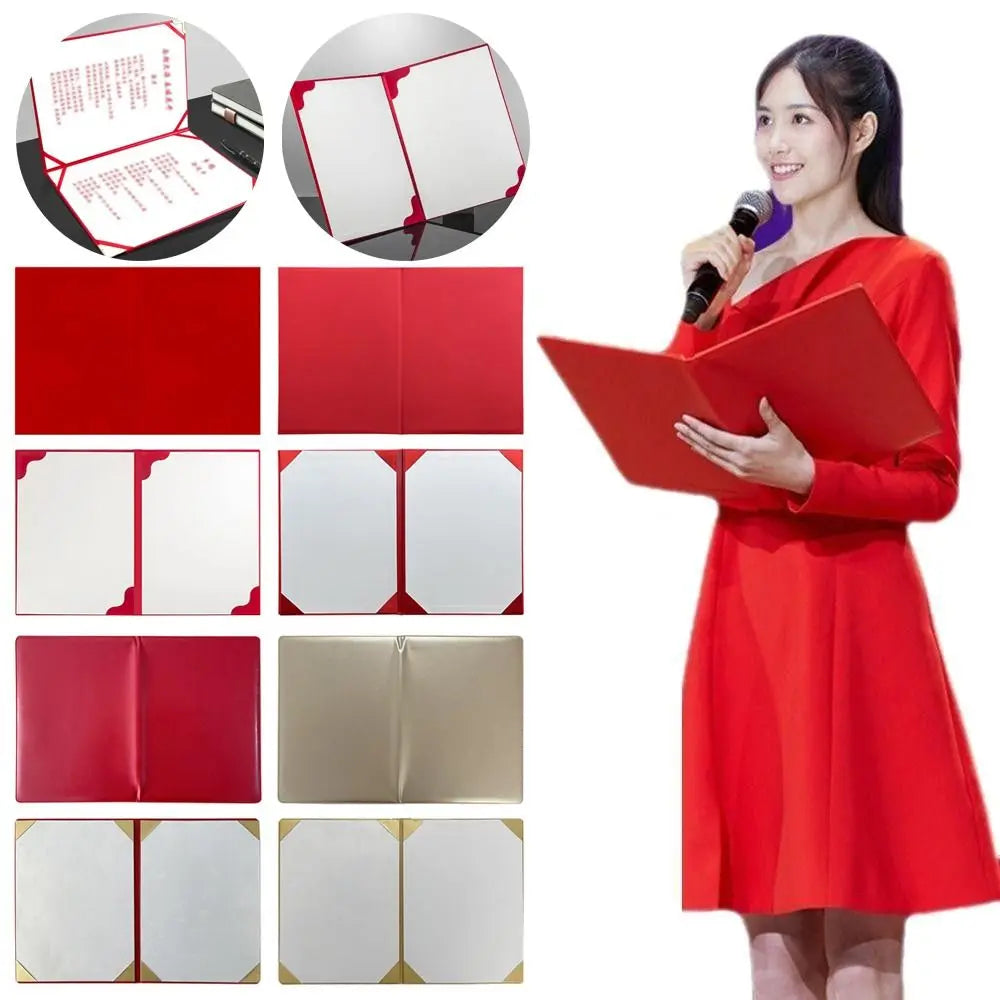 PU Leather Hardcover Certificate & Contract Folder A3/A4 Document Folder HIP