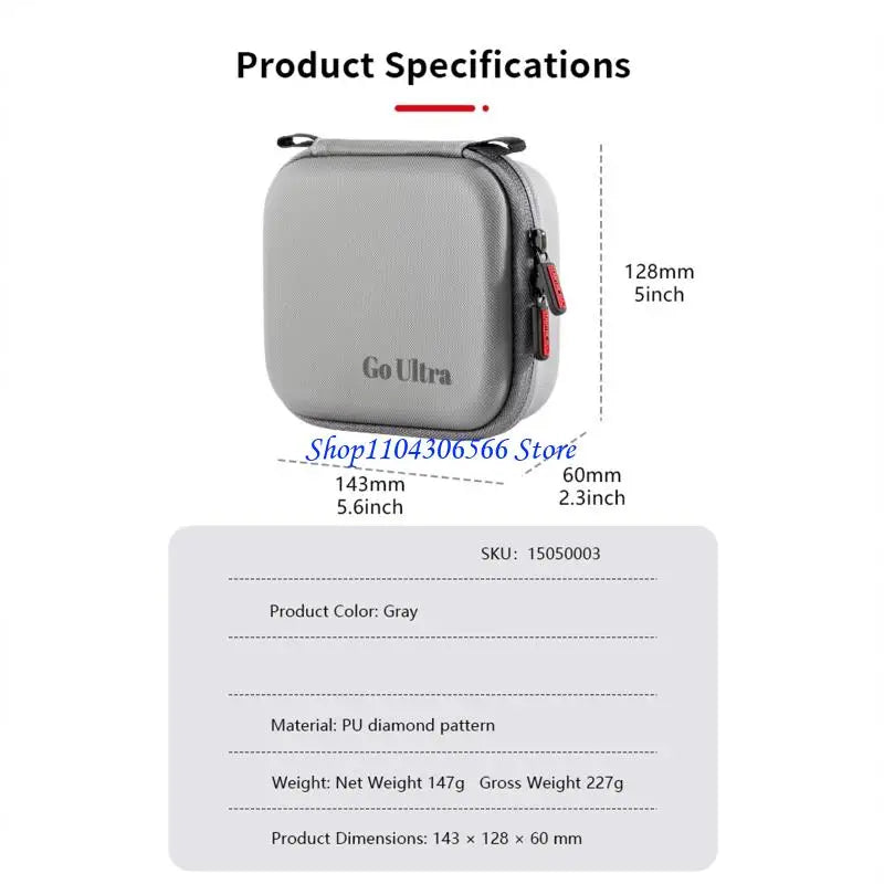 Waterproof Shockproof Action Camera Case with Carabiner Camera Carrying Case HIP