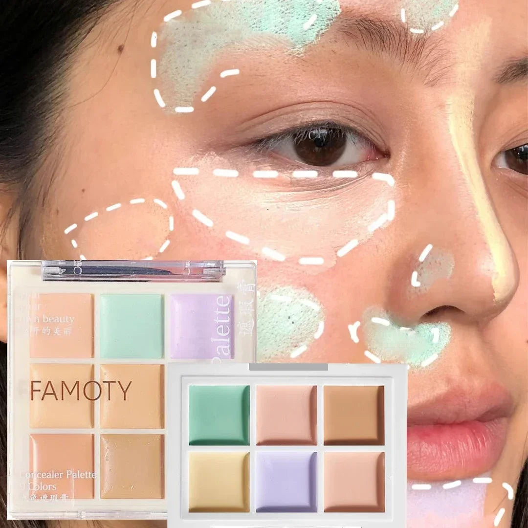 6/9 Colors Concealer Palette Lasting Moisturize Concealer Cream Bronzer Contouring Brightening Highlighter Face Color Corrector HIP