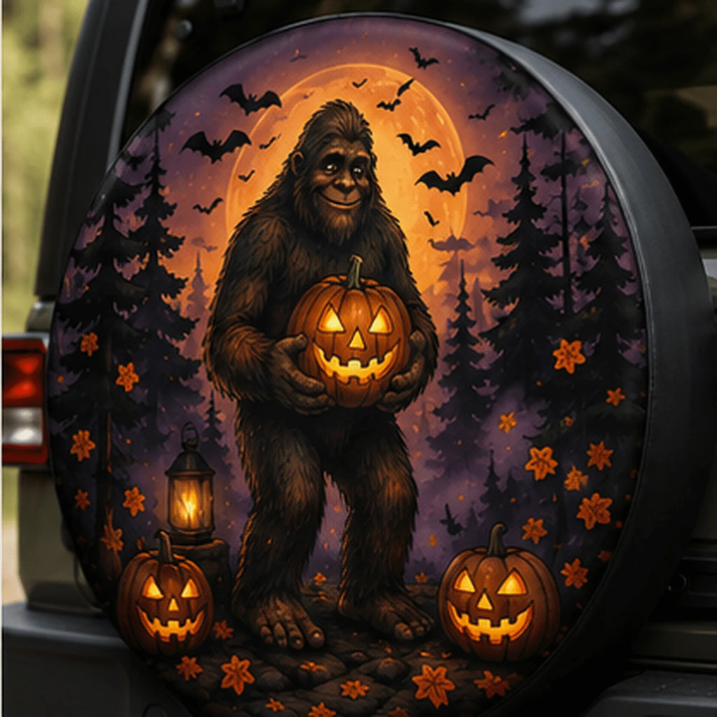 Halloween Pumpkin Moon Spare Tire Cover – UV Waterproof 17 in Spare Tire Cover HIP