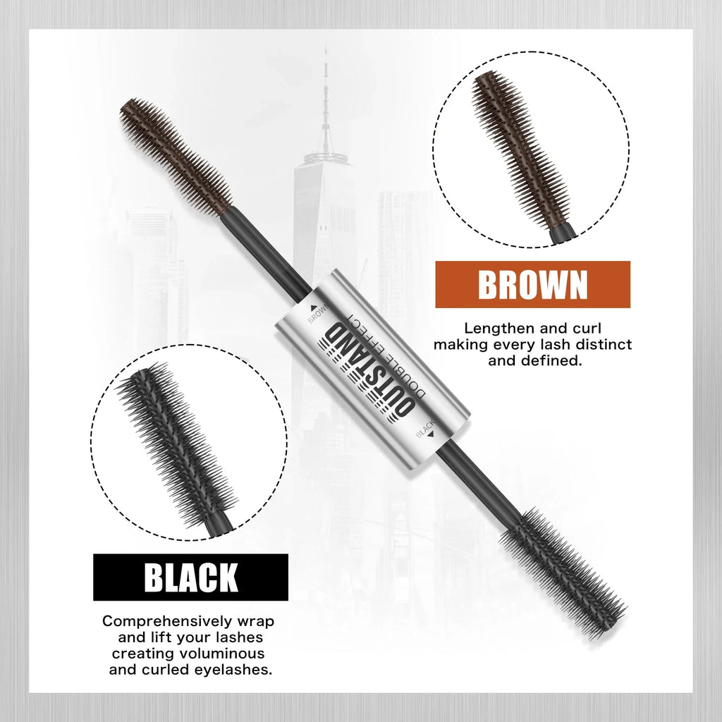 Hello Kiss 4D Double-Ended Mascara – Volumizing & Waterproof Volumizing Mascara HIP